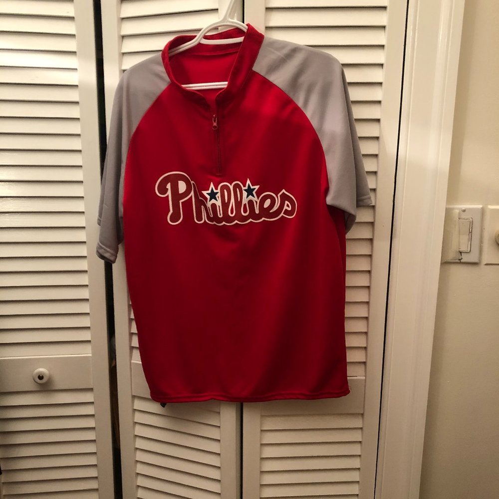 Phillies baseball men athletic sponsored jersey